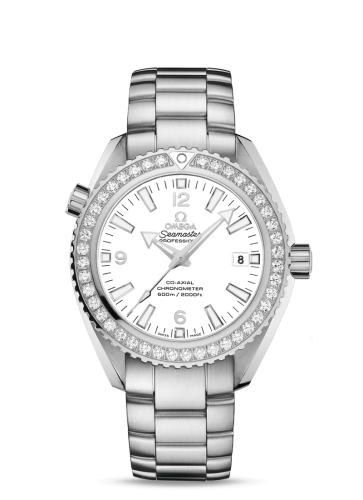 Omega Seamaster Planet Ocean 600M Co-Axial 42 Stainless Steel / Diamond / White / Bracelet